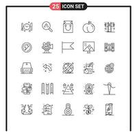 Pictogram Set of 25 Simple Lines of speaker party cart music peach Editable Vector Design Elements