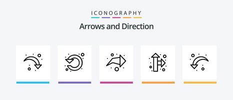 Arrow Line 5 Icon Pack Including . direction. arrow. arrow. pointer. Creative Icons Design vector