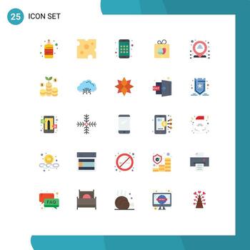 25 User Interface Flat Color Pack of modern Signs and Symbols of ip address app easter box Editable Vector Design Elements