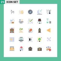 25 Creative Icons Modern Signs and Symbols of design moon food holiday marketing Editable Vector Design Elements