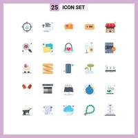 25 Creative Icons Modern Signs and Symbols of public hobbies wifi ticket heart Editable Vector Design Elements