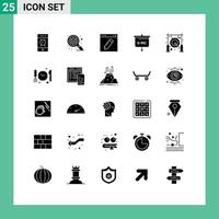 25 Creative Icons Modern Signs and Symbols of bell school design presentation formula Editable Vector Design Elements