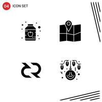 Modern Set of Solid Glyphs Pictograph of baby cryptocurrency location decreed bulb Editable Vector Design Elements