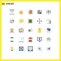 25 Creative Icons Modern Signs and Symbols of trash garbage education environment development Editable Vector Design Elements