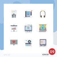 9 Creative Icons Modern Signs and Symbols of analytics board pencil presentation phone Editable Vector Design Elements