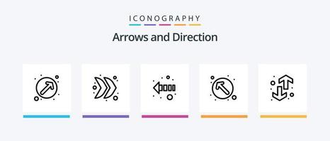 Arrow Line 5 Icon Pack Including . trend. shrink. transfers. direction. Creative Icons Design vector