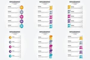 este conjunto de infografías vectoriales es perfecto para anunciar su negocio en folletos. volantes y revistas. vector