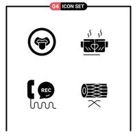 Modern Set of Solid Glyphs and symbols such as biology call science love communication Editable Vector Design Elements