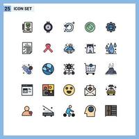 25 Creative Icons Modern Signs and Symbols of setting sound left scratching dj Editable Vector Design Elements