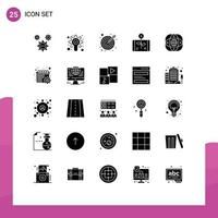 25 Creative Icons Modern Signs and Symbols of connection smartphone arrow report economy Editable Vector Design Elements