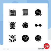 9 Creative Icons Modern Signs and Symbols of marker location mixer customer less Editable Vector Design Elements