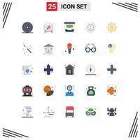 25 Creative Icons Modern Signs and Symbols of production management message help communication Editable Vector Design Elements