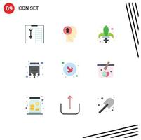 9 iconos creativos signos y símbolos modernos de conector hdmi hasta cable espada elementos de diseño vectorial editables vector