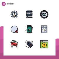 9 Creative Icons Modern Signs and Symbols of delete close basic ui plus Editable Vector Design Elements