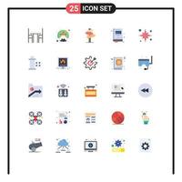 Modern Set of 25 Flat Colors and symbols such as holiday notebook turban education motel Editable Vector Design Elements