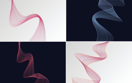 agregue un toque de modernidad a su presentación con este paquete de fondo vectorial vector