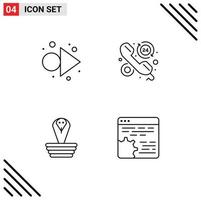 Universal Icon Symbols Group of 4 Modern Filledline Flat Colors of arrow cobra customer hours king Editable Vector Design Elements