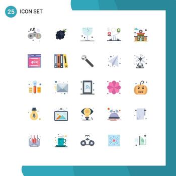 Set of 25 Modern UI Icons Symbols Signs for seesaw balance grapes shipping fragile Editable Vector Design Elements