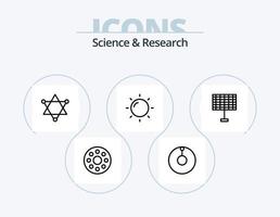 Science Line Icon Pack 5 Icon Design. . . strip. space. figure vector