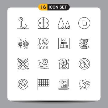 16 esquemas universales establecidos para aplicaciones web y móviles promoción zoom biología ampliar flechas elementos de diseño vectorial editables vector