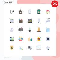 25 Creative Icons Modern Signs and Symbols of smartphone contact shack app android Editable Vector Design Elements