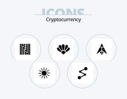 Cryptocurrency Glyph Icon Pack 5 Icon Design. coin . crypto . crypto currency. coin vector