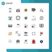 Set of 25 Modern UI Icons Symbols Signs for wallet business mobile badge value Editable Vector Design Elements