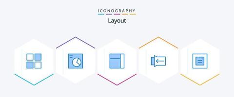 Layout 25 Blue icon pack including . gesture. . popup vector