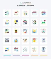 Creative Business And Teamwork 25 Flat icon pack  Such As business. dots. business. chart. office vector