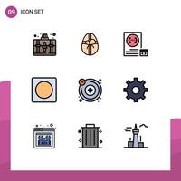 9 Creative Icons Modern Signs and Symbols of chemistry overlay coding layout creative Editable Vector Design Elements