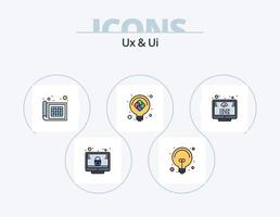 Ux And Ui Line Filled Icon Pack 5 Icon Design. tags. coding. quality. globe. global vector