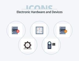 Devices Flat Icon Pack 5 Icon Design. backup. mixer. equipment. electronics. devices vector