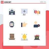 9 Creative Icons Modern Signs and Symbols of technology home warning electronic fight Editable Vector Design Elements