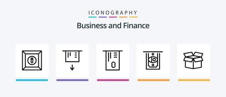 Finance Line 5 Icon Pack Including . product. graph. analytics. Creative Icons Design vector