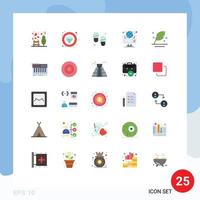 Universal Icon Symbols Group of 25 Modern Flat Colors of pen feather shoes web globe Editable Vector Design Elements