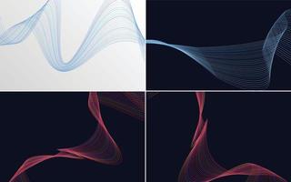 Add a modern touch to your flyer or brochure with this vector pack