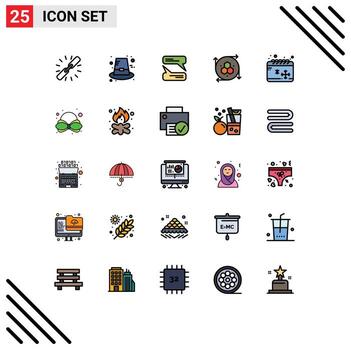 25 Creative Icons Modern Signs and Symbols of cold modeling tool thanksgiving modeling application computer graphics Editable Vector Design Elements