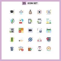 Stock Vector Icon Pack of 25 Line Signs and Symbols for develop creative fashion security network Editable Vector Design Elements