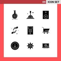 9 Creative Icons Modern Signs and Symbols of shahada hands devices faith technology Editable Vector Design Elements