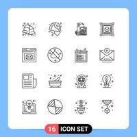 16 Thematic Vector Outlines and Editable Symbols of cube coins day calculator debt Editable Vector Design Elements