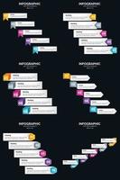 Presentation slide template featuring vector infographics and cycle diagrams