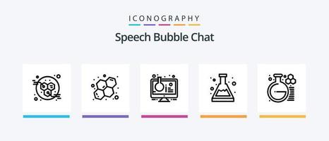 Chat Line 5 Icon Pack Including . message. chatting. Creative Icons Design vector
