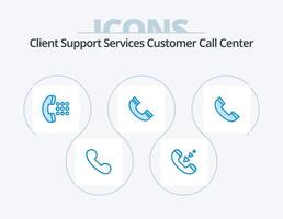 Call Blue Icon Pack 5 Icon Design. phone. call. call. ui. interface vector