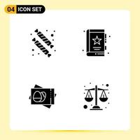 Universal Icon Symbols Group of Modern Solid Glyphs of candies passboard food business easter Editable Vector Design Elements