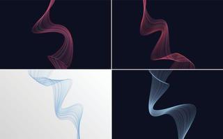 Add a creative touch to your design with these vector line backgrounds