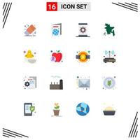 paquete de iconos de vector de stock de 16 signos y símbolos de línea para pascua baby media bangladesh bangladesh paquete editable de elementos creativos de diseño de vectores