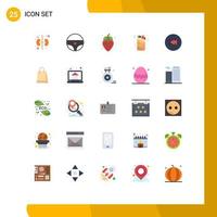 25 Flat Color concept for Websites Mobile and Apps rewind backward pineapple back food Editable Vector Design Elements