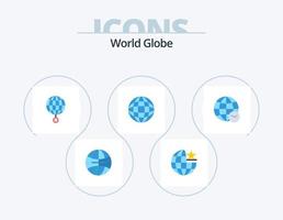 Globe Flat Icon Pack 5 Icon Design. web. globe. global. world. globe vector