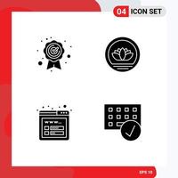 Stock Vector Icon Pack of 4 Line Signs and Symbols for best quality wireframe bangladesh coins connected Editable Vector Design Elements