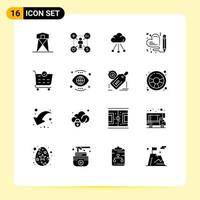 16 Creative Icons Modern Signs and Symbols of wedding love add heart storage Editable Vector Design Elements